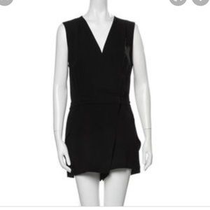 INTERMIX black sleeveless wrap romper M